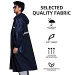 Coralrain Waterproof Hooded Rain Poncho for Adults