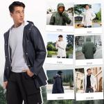 Men's Lightweight Waterproof Raincoat with Hood