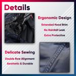 Unisex Hooded Waterproof Jacket for Outdoor Adventures