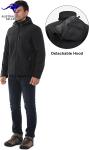 Men's Waterproof Softshell Jacket with Fleece Lining