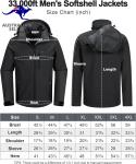 Men's Waterproof Softshell Jacket with Fleece Lining
