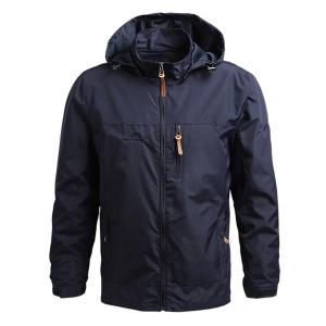 Men's Waterproof Hooded Jacket for Hiking and Fishing
