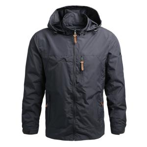 Men's Waterproof Windbreaker Jacket for Outdoors