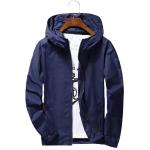 Lightweight Waterproof Hooded Windbreaker Jacket for Men