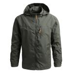 Men's Waterproof Hooded Tactical Windbreaker Jacket