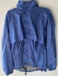 Blue Waterproof Hooded Jacket for Camping Size M