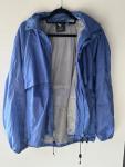 Blue Waterproof Hooded Jacket for Camping Size M