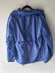 Blue Waterproof Hooded Jacket for Camping Size M