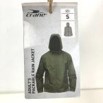 Crane Army Green Packable Waterproof Rain Jacket