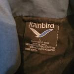 Men's Black Waterproof Hooded Rain Jacket Size L