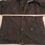 Men's Black Waterproof Hooded Rain Jacket Size L