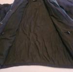 Men's Black Waterproof Hooded Rain Jacket Size L