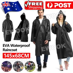 Unisex Waterproof Hooded Raincoat for Camping