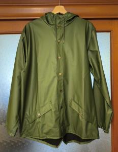 RAINS Waterproof Unisex Jacket - Size M - Evergreen