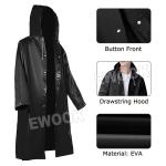 Unisex Waterproof Hooded Raincoat for Camping