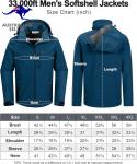 Men's Waterproof Fleece-Lined Softshell Jacket