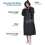 Unisex Waterproof Hooded Raincoat for Camping