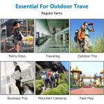 Unisex Waterproof Hooded Raincoat for Camping