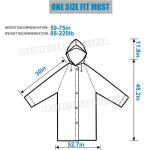 Black Waterproof Hooded Raincoat for Everyone