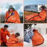 2-Pack Waterproof Emergency Sleeping Bags for Survival