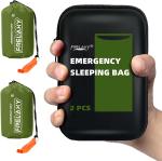 2-Pack Waterproof Emergency Sleeping Bags for Camping