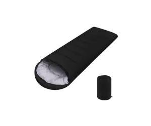 3-Season Mummy Camping Sleeping Bag - Black