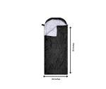 3-Season Mummy Camping Sleeping Bag - Black