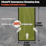 2-Pack Waterproof Emergency Sleeping Bags for Camping