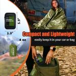 2-Pack Waterproof Emergency Sleeping Bags for Camping