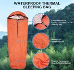 2-Pack Lightweight Emergency Sleeping Bags for Survival
