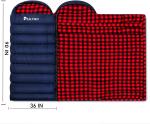 Warm Cotton Flannel Sleeping Bag for Cold Camping