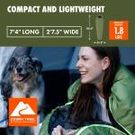 Ozark Trail Compact Mummy Sleeping Bag - 50F Green