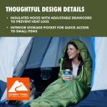 Ozark Trail Compact Mummy Sleeping Bag - 50F Green