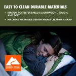 Ozark Trail Compact Mummy Sleeping Bag - 50F Green