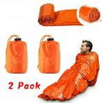 Set of 2 Portable Waterproof Survival Sleeping Bags
