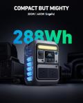 Anker SOLIX C300 Portable Power Station for Camping