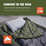 Oversized 30-Degree Rectangular Camping Sleeping Bag