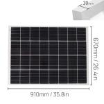 12V 350W Solar Panel with 20A Charge Controller
