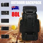 80L Military Tactical Backpack for Hiking and Camping