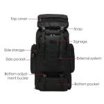 80L Military Tactical Backpack for Hiking and Camping