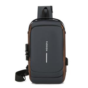 Anti-Theft Crossbody Backpack with Lock for Men