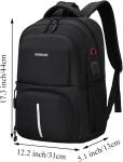 Men’s Travel Backpack with Anti-Theft Laptop Compartment