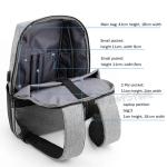 Waterproof Anti-Theft Backpack with USB Charging