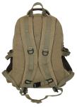 Khaki Washed Canvas Camping Backpack Bag