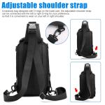 Men's Anti-theft Sling Crossbody Bag with USB Port