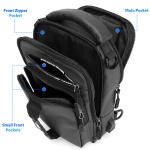Men's Anti-theft Sling Crossbody Bag with USB Port