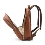 Samsonite Classic Leather Slim Backpack in Cognac