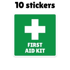 Waterproof First Aid Kit Safety Sign Sticker