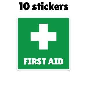 Waterproof First Aid Safety Sign Sticker
