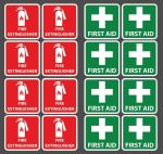 16-Pack Waterproof Safety Signs for Camping